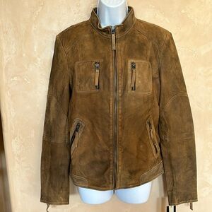BUFFALO David Bitton brown leather jacket - sz L